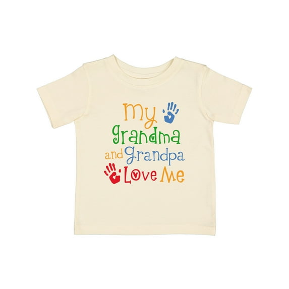 Inktastic My Grandma and Grandpa Love Me Boys or Girls Baby T-Shirt