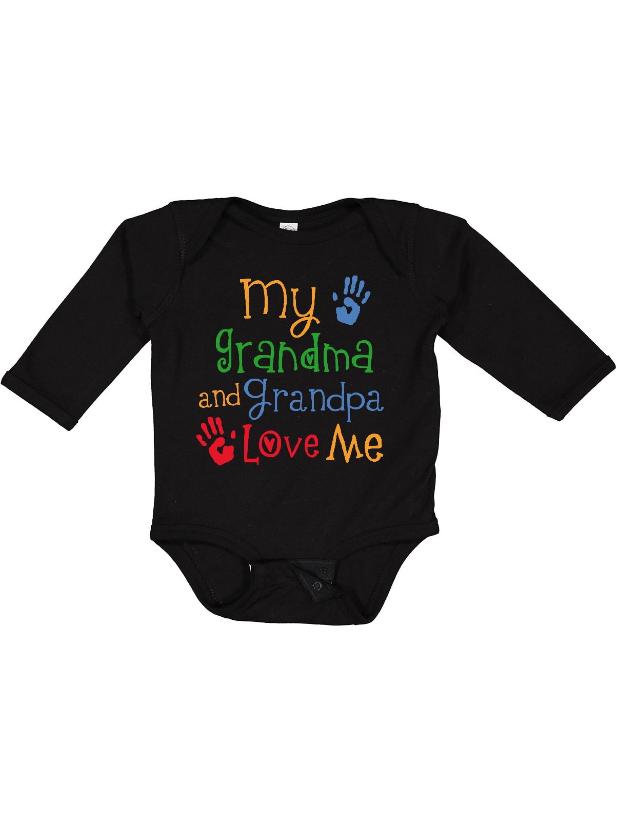 Long Sleeve Baby Bodysuit Inktastic My Grandpa Loves Me Long Sleeve Creeper Cute Elephant Baby A 818947