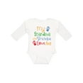 thumbnail image 1 of Inktastic My Grandma and Grandpa Love Me Boys or Girls Long Sleeve Baby Bodysuit, 1 of 5