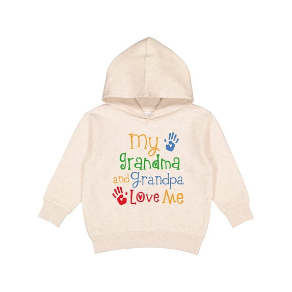 Inktastic My Grandma and Grandpa Love Me Toddler Hoodie