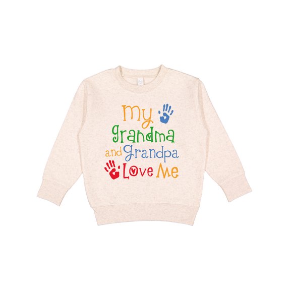 Inktastic My Grandma and Grandpa Love Me Toddler Sweatshirt