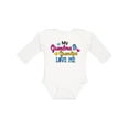thumbnail image 1 of Inktastic My Grandma and Grandpa Love Me with Hearts Boys or Girls Long Sleeve Baby Bodysuit, 1 of 5