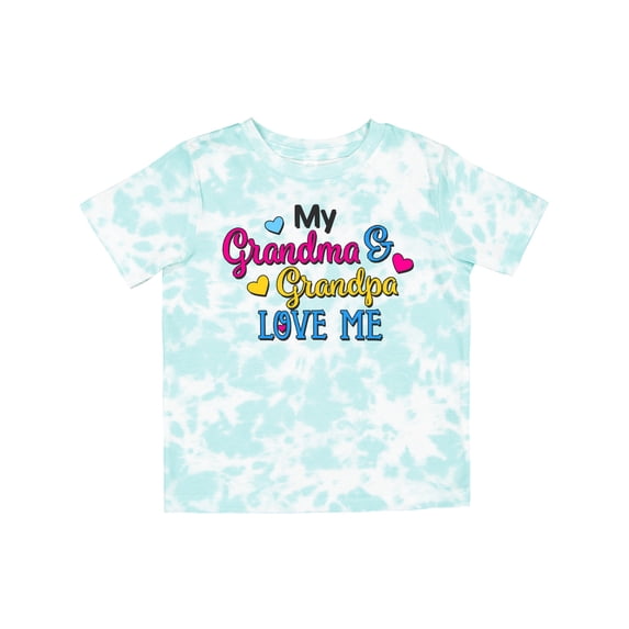 Inktastic My Grandma and Grandpa Love Me with Hearts Boys or Girls Toddler T-Shirt