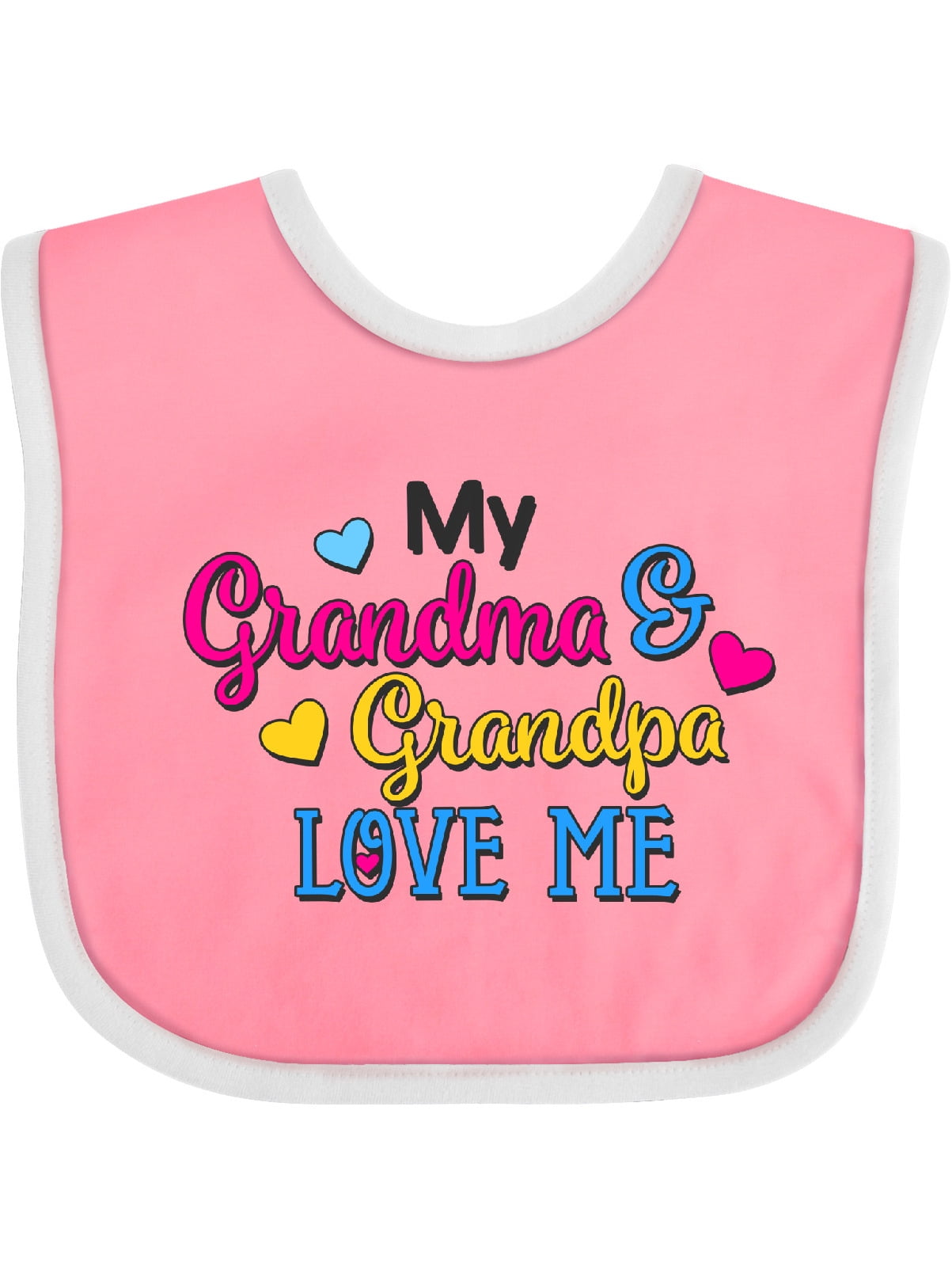 Inktastic My Grandma and Grandpa Love Me with Hearts Gift Baby Boy or