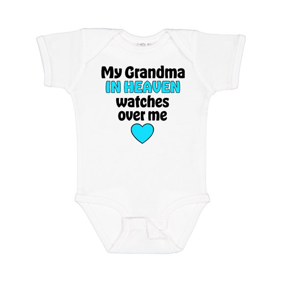 Inktastic My Grandma in Heaven Watches over Me Boys or Girls Baby Bodysuit