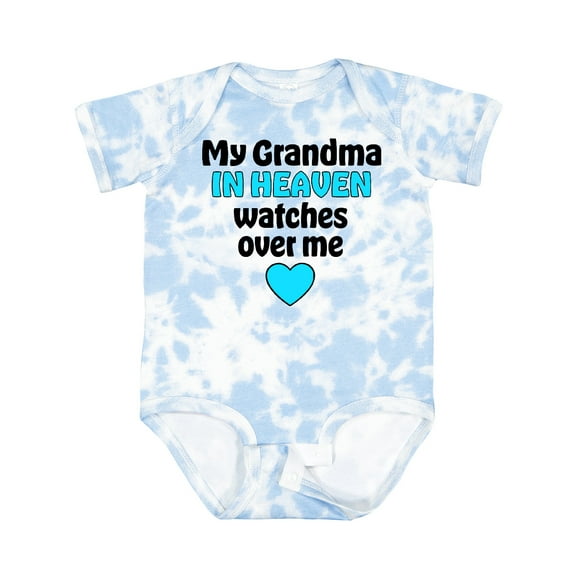 Inktastic My Grandma in Heaven Watches over Me Boys or Girls Baby Bodysuit