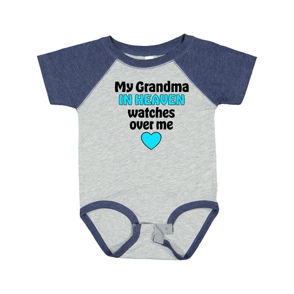 Inktastic My Grandma in Heaven Watches over Me Boys or Girls Baby Bodysuit