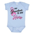 thumbnail image 1 of Inktastic My Grandma is My Hero Breast Cancer Awareness Boys or Girls Baby Bodysuit, 1 of 5