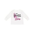 thumbnail image 1 of Inktastic My Grandma is My Hero Breast Cancer Awareness Boys or Girls Long Sleeve Toddler T-Shirt, 1 of 5