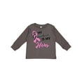 thumbnail image 1 of Inktastic My Grandma is My Hero Breast Cancer Awareness Boys or Girls Long Sleeve Toddler T-Shirt, 1 of 5