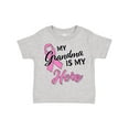 thumbnail image 1 of Inktastic My Grandma is My Hero Breast Cancer Awareness Boys or Girls Toddler T-Shirt, 1 of 5