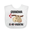 thumbnail image 1 of Inktastic My Grandma is My Valentine Boys or Girls Baby Bib, 1 of 4