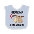 thumbnail image 1 of Inktastic My Grandma is My Valentine Boys or Girls Baby Bib, 1 of 4
