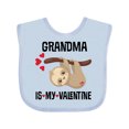thumbnail image 1 of Inktastic My Grandma is My Valentine Boys or Girls Baby Bib, 1 of 4