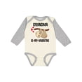 thumbnail image 1 of Inktastic My Grandma is My Valentine Boys or Girls Long Sleeve Baby Bodysuit, 1 of 5