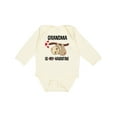 thumbnail image 1 of Inktastic My Grandma is My Valentine Boys or Girls Long Sleeve Baby Bodysuit, 1 of 5