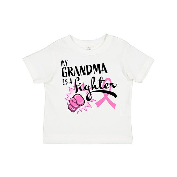 Inktastic My Grandma is a Fighter Breast Cancer Awareness Boys or Girls Toddler T-Shirt