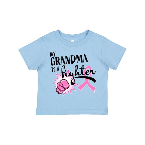Inktastic My Grandma is a Fighter Breast Cancer Awareness Boys or Girls Toddler T-Shirt