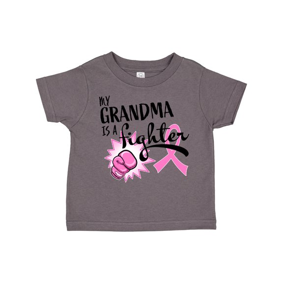 Inktastic My Grandma is a Fighter Breast Cancer Awareness Boys or Girls Toddler T-Shirt