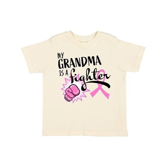 Inktastic My Grandma is a Fighter Breast Cancer Awareness Boys or Girls Toddler T-Shirt