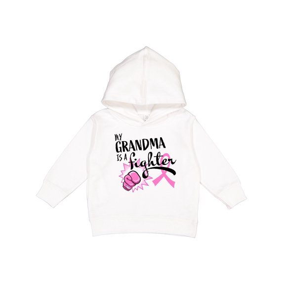 Inktastic My Grandma is a Fighter Breast Cancer Awareness Toddler Hoodie
