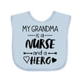 thumbnail image 1 of Inktastic My Grandma is a Nurse and a Hero Boys or Girls Baby Bib, 1 of 4