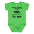 thumbnail image 1 of Inktastic My Grandma is a Nurse and a Hero Boys or Girls Baby Bodysuit, 1 of 5