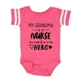 thumbnail image 1 of Inktastic My Grandma is a Nurse and a Hero Boys or Girls Baby Bodysuit, 1 of 5