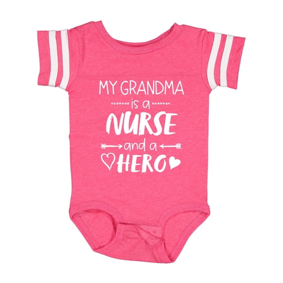 Inktastic My Grandma is a Nurse and a Hero Boys or Girls Baby Bodysuit