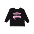 thumbnail image 1 of Inktastic My Grandma is a Survivor Breast Cancer Awareness Boys or Girls Long Sleeve Toddler T-Shirt, 1 of 5