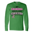 thumbnail image 1 of Inktastic My Grandma is a Survivor Breast Cancer Awareness Long Sleeve T-Shirt, 1 of 5