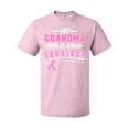 thumbnail image 1 of Inktastic My Grandma is a Survivor Breast Cancer Awareness T-Shirt, 1 of 5