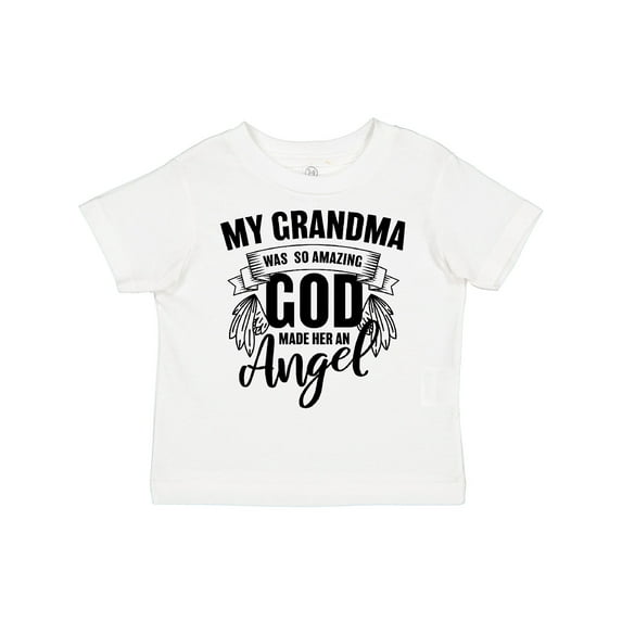 Inktastic My Grandma was So Amazing God Made her an Angel Boys or Girls Toddler T-Shirt
