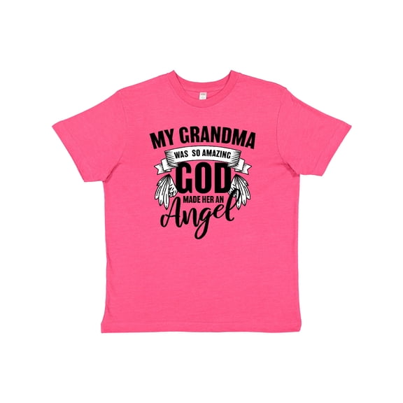 Inktastic My Grandma was So Amazing God Made her an Angel Youth T-Shirt