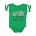 thumbnail image 1 of Inktastic My Grandpa Loves Me Boys or Girls Baby Bodysuit, 1 of 5
