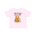 thumbnail image 1 of Inktastic My Grandpa Loves Me Boys or Girls Baby T-Shirt, 1 of 5