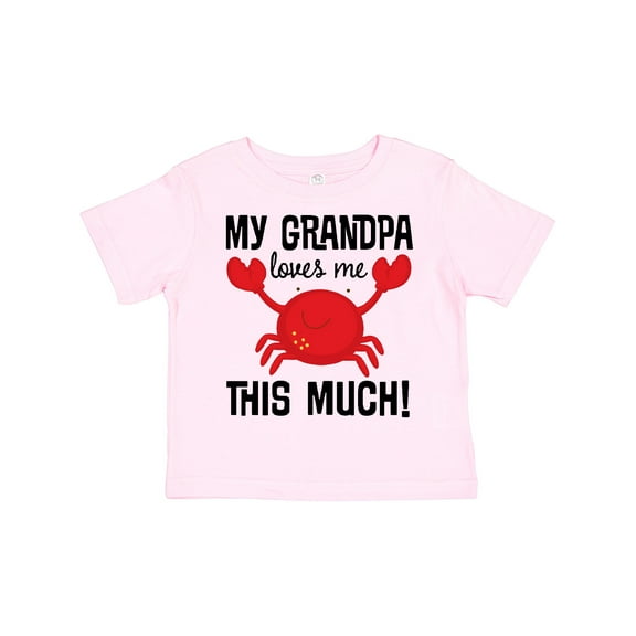 Inktastic My Grandpa Loves Me Crab Boys or Girls Toddler T-Shirt