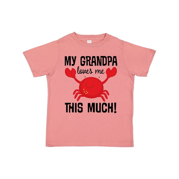 Inktastic My Grandpa Loves Me Crab Boys or Girls Toddler T-Shirt