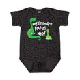 thumbnail image 1 of Inktastic My Grandpa Loves Me Dinosaur Boys Baby Bodysuit, 1 of 5