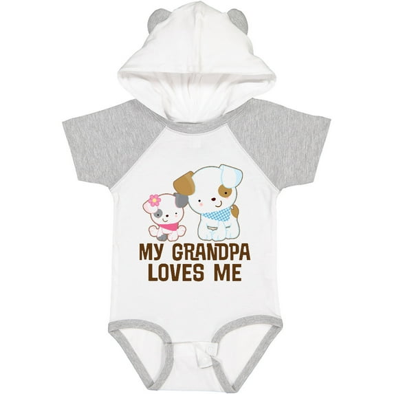 Inktastic My Grandpa Loves Me Girls Girls Baby Bodysuit