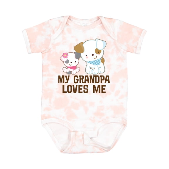 Inktastic My Grandpa Loves Me Girls Girls Baby Bodysuit