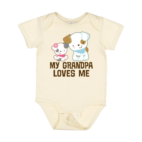 Inktastic My Grandpa Loves Me Girls Girls Baby Bodysuit