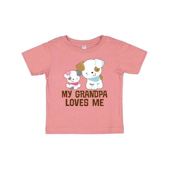 Inktastic My Grandpa Loves Me Girls Girls Baby T-Shirt