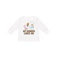 thumbnail image 1 of Inktastic My Grandpa Loves Me Girls Girls Long Sleeve Toddler T-Shirt, 1 of 5