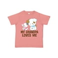 thumbnail image 1 of Inktastic My Grandpa Loves Me Girls Girls Toddler T-Shirt, 1 of 5