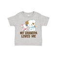 thumbnail image 1 of Inktastic My Grandpa Loves Me Girls Girls Toddler T-Shirt, 1 of 5