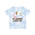 thumbnail image 1 of Inktastic My Grandpa Loves Me Girls Girls Toddler T-Shirt, 1 of 5