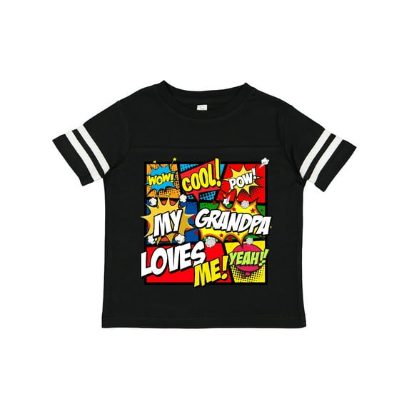 Inktastic My Grandpa Loves Me Superhero Boys or Girls Toddler T-Shirt