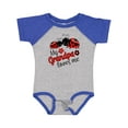 thumbnail image 1 of Inktastic My Grandpa Loves Me with Cute Ladybugs Boys or Girls Baby Bodysuit, 1 of 5
