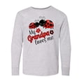 thumbnail image 1 of Inktastic My Grandpa Loves Me with Cute Ladybugs Long Sleeve Youth T-Shirt, 1 of 5